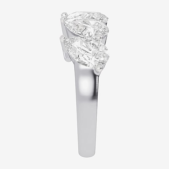 (G / Vs2-Si2) Womens 2 1/2 CT. T.W. Lab Grown White Diamond 14K Gold 5-Stone Anniversary Band