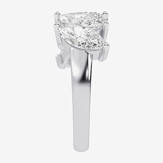(G / Vs2-Si2) Womens 2 1/2 CT. T.W. Lab Grown White Diamond 14K Gold 5-Stone Anniversary Band