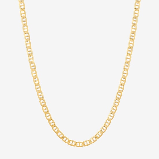 Unisex Adult 14K Gold 18 Inch Link Chain Necklace
