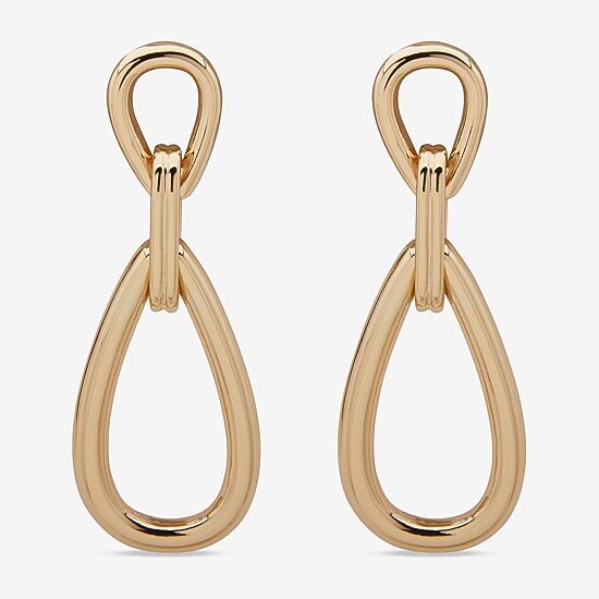 Worthington Gold Tone Womens Drop Earrings