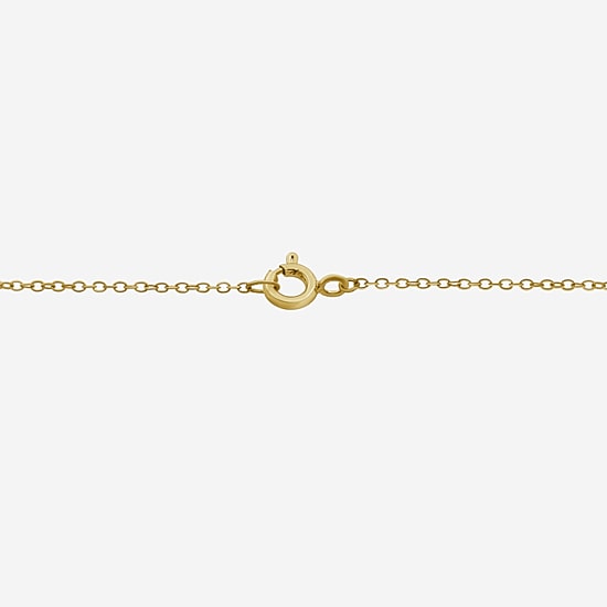 Womens Diamond Accent Gemstone 10K Gold 18 Inch Pendant Necklace
