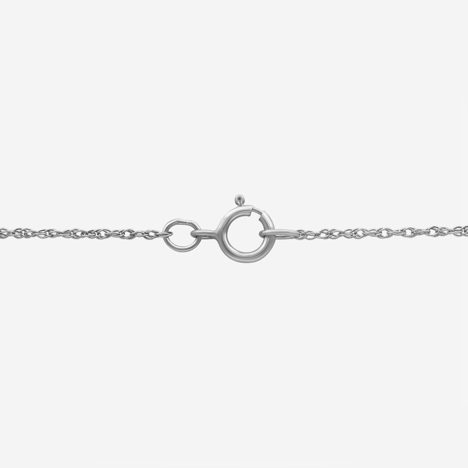 Womens Diamond Accent Gemstone 10K White Gold Cross 18 Inch Pendant Necklace