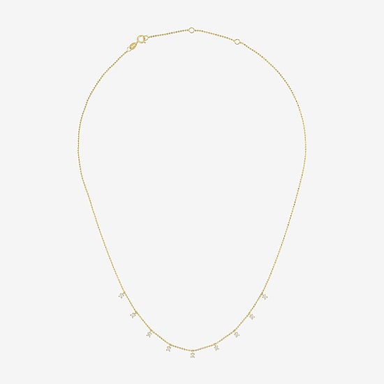 Diamond Addiction (G-H / Si2-I1) Womens 1/3 CT. T.W. Lab Grown White Diamond 10K Gold 18 Inch Pendant Necklace