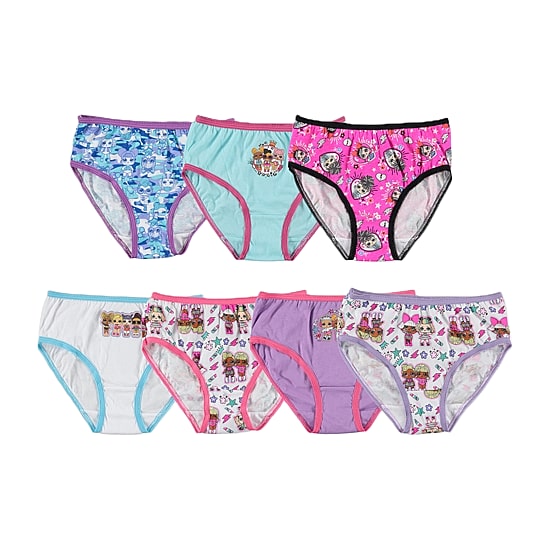 Little Girls LOL 7 Pack Brief Panty Gup5712