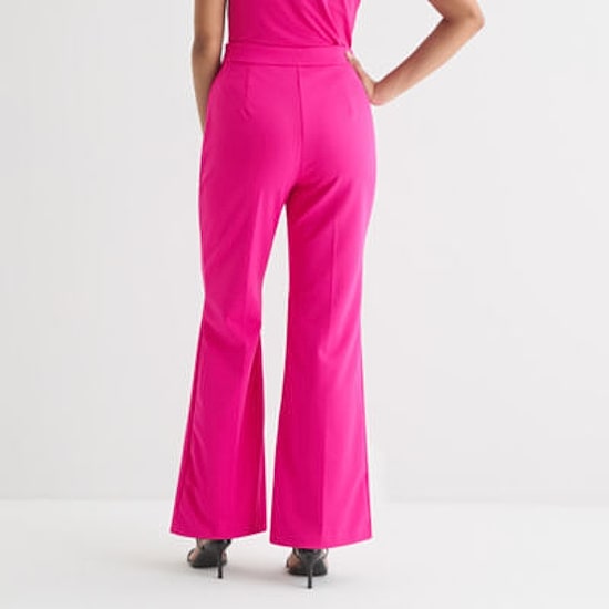 Bold Elements Womens Flare Mid Rise Trouser