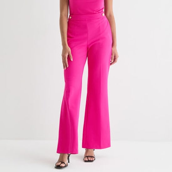 Bold Elements Womens Flare Mid Rise Trouser