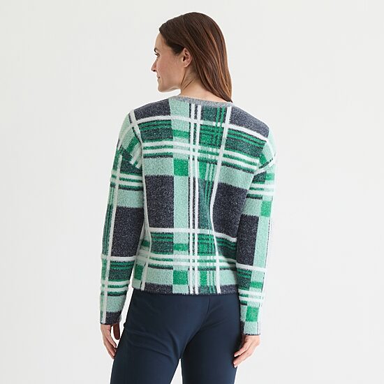 Liz Claiborne Womens Crew Neck Long Sleeve Pullover Sweater