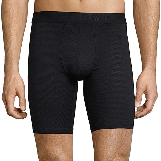 Fruit of the Loom Breathable 2.0 Mens 3 Pack Long Leg Boxer Briefs Bc3ll7c