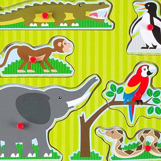 Melissa & Doug® Zoo Animals Sound Puzzle-JCPenney, Color: Multi