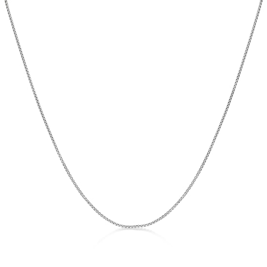 Mens Stainless Steel 18" 2mm Round Box Chain