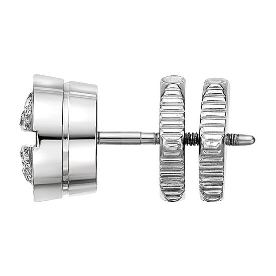 Mens 1/10 CT. T.W. Diamond Stainless Steel Stud Earring