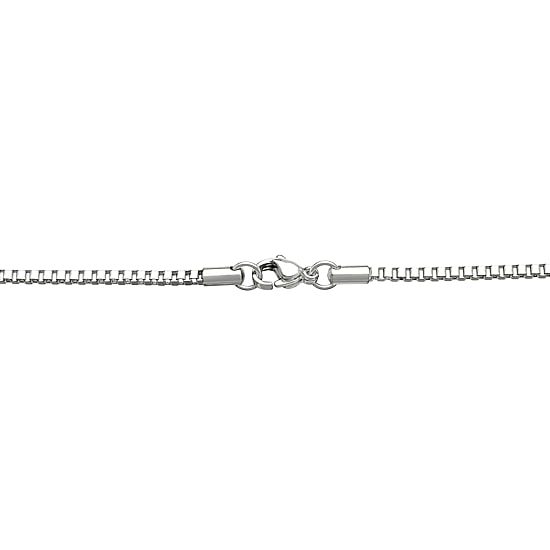 Mens Stainless Steel 18" 2mm Box Chain