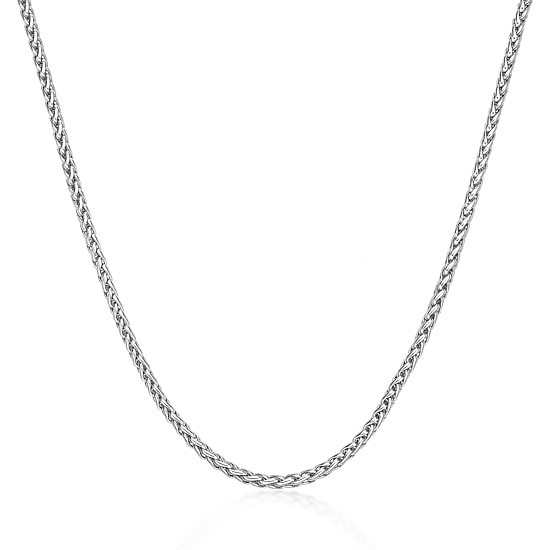 Mens Stainless Steel 3mm Wheat Chain
