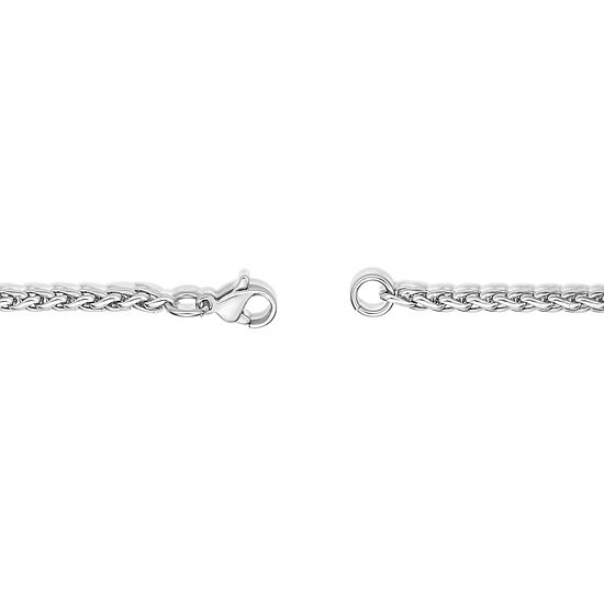 Mens Stainless Steel 3mm Wheat Chain