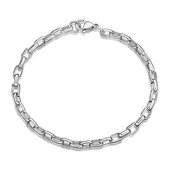 Mens Stainless Steel 8" 5mm Rolo Bracelet