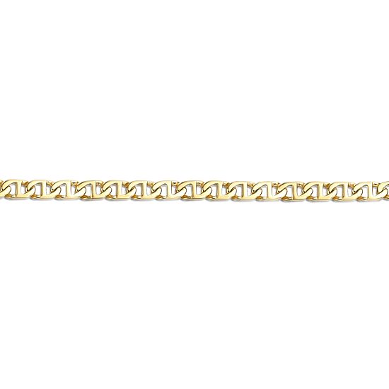 Mens Stainless Steel & Gold-Tone IP 9" 10mm Marine Link Bracelet