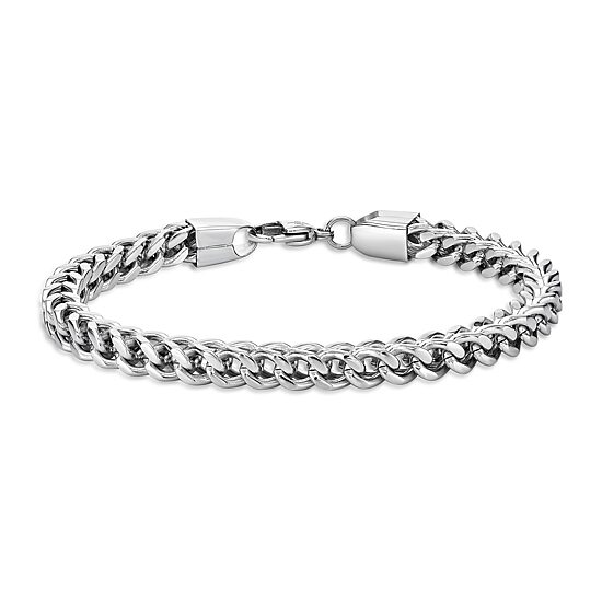 Mens Stainless Steel 9" 6mm Foxtail Bracelet
