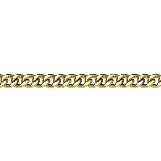 Mens Stainless Steel & Gold-Tone IP 9" 12mm Chunky Curb Bracelet