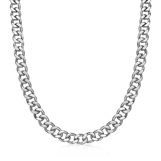 Mens Stainless Steel 12mm Chunky Curb Chain