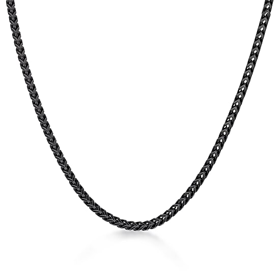 Stainless Steel Solid Wheat Chain Necklace