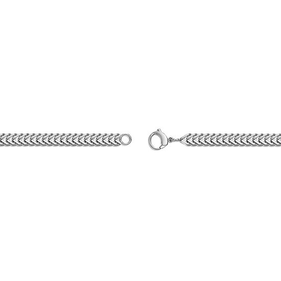 Mens Stainless Steel 24 Inch Herringbone Chain Necklace