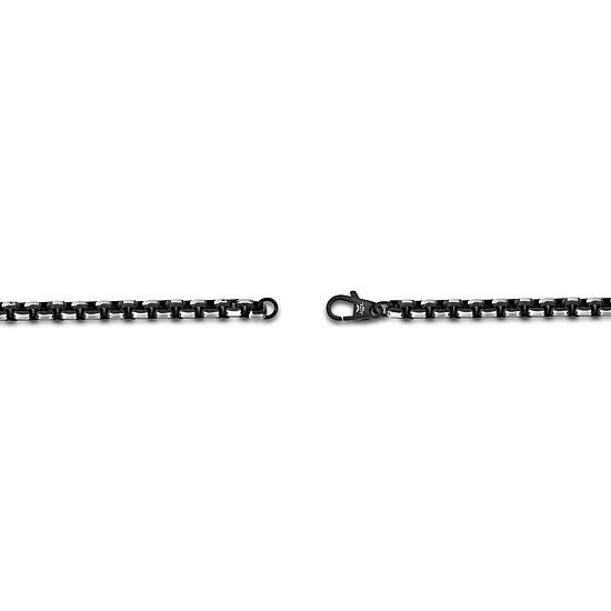 Mens Stainless Steel 8 1/2 Inch Solid Box Chain Bracelet