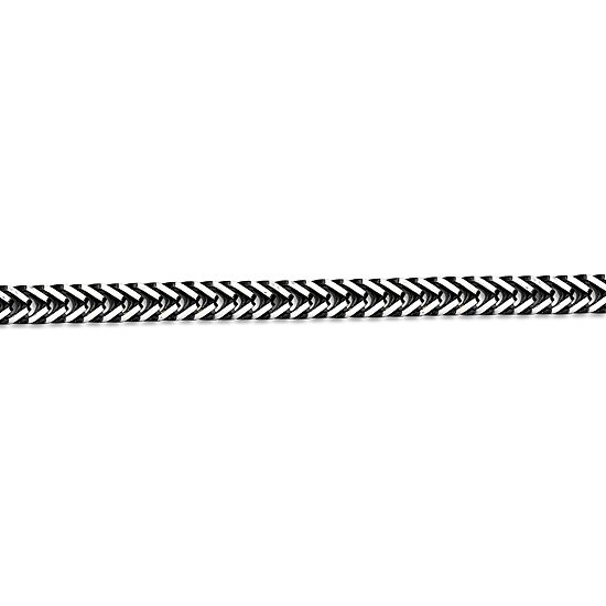 Mens Stainless Steel 8 1/2 Inch Solid Herringbone Chain Bracelet