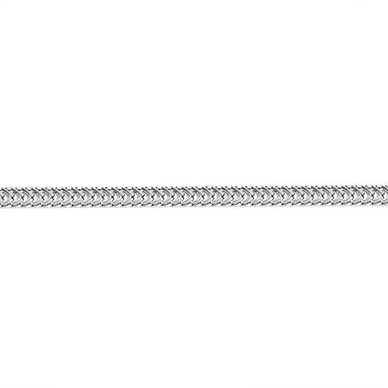 Mens Stainless Steel 8 1/2 Inch Solid Herringbone Chain Bracelet