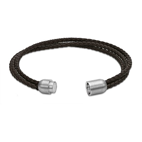 Mens Stainless Steel Wrap Bracelet