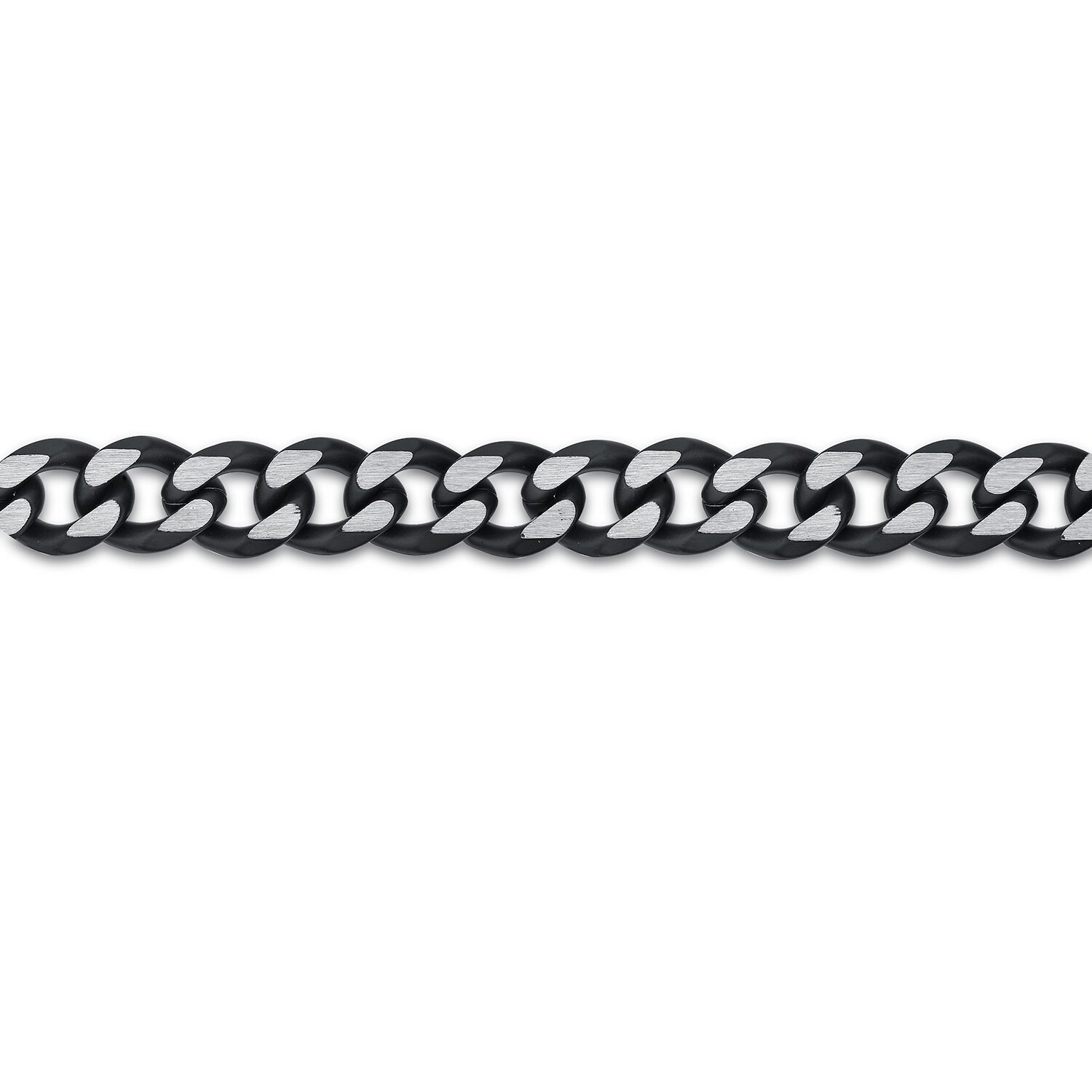 Stainless Steel Solid Curb Chain Necklace