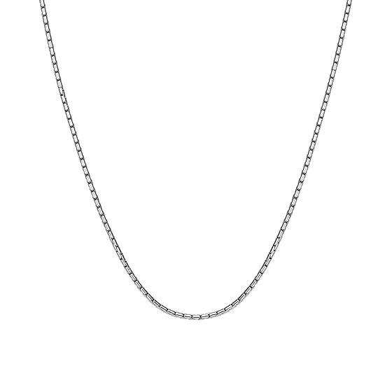 Mens Stainless Steel 24 Inch Snake Chain Necklace