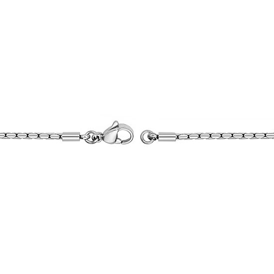 Mens Stainless Steel 24 Inch Snake Chain Necklace