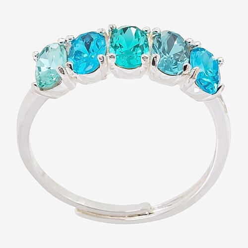 Sparkle Allure Birthstone Womens 2MM Red Cubic Zirconia Pure Silver Over Brass Band, One Size, December