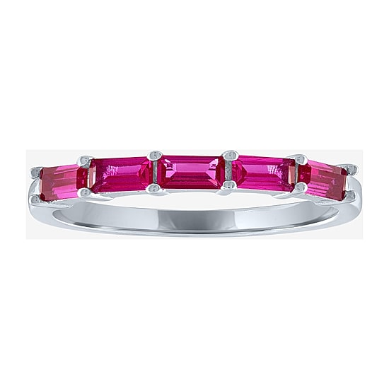 Gemstone Sterling Silver Stackable Ring