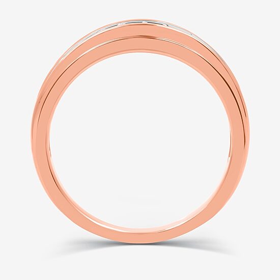 I Said Yes (H-I / I1) 1/3 CT. T.W. Lab Grown White Diamond Sterling Silver or 14K Gold Over Silver Wedding Band