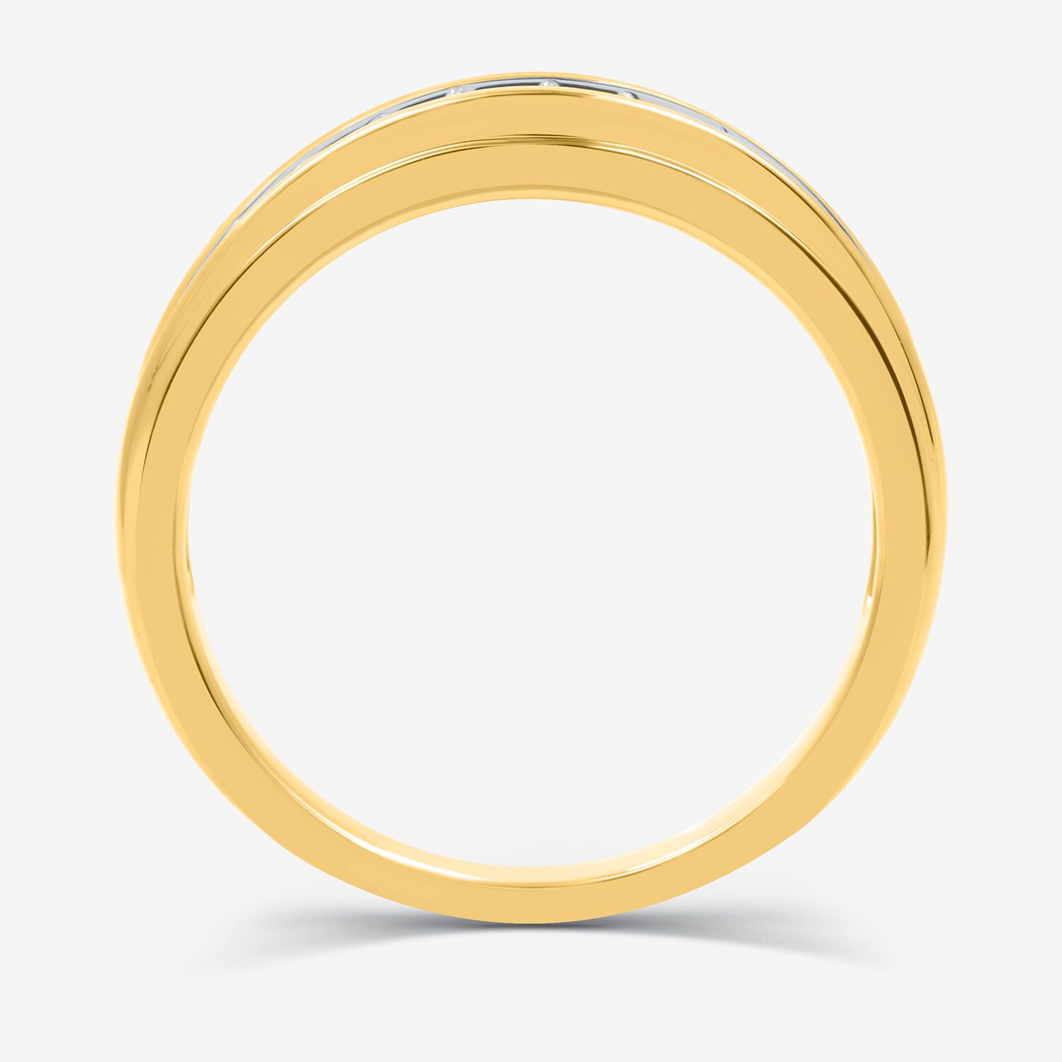 I Said Yes (H-I / I1) 1/3 CT. T.W. Lab Grown White Diamond Sterling Silver or 14K Gold Over Wedding Band