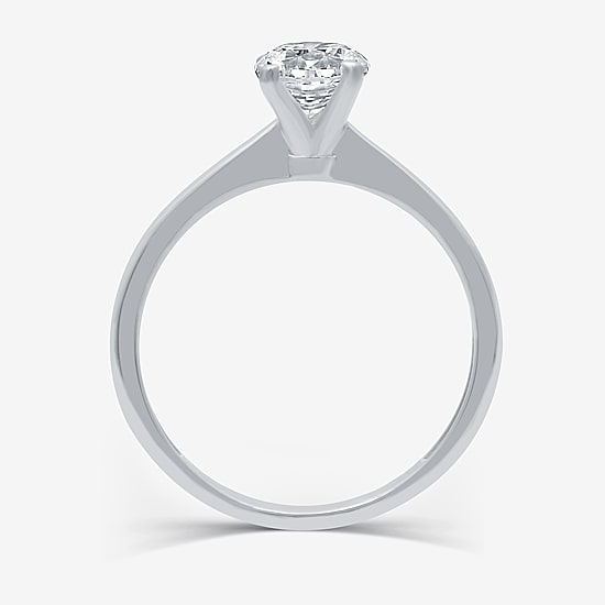 (G / SI2) Womens 3/4 CT. Lab-Grown White Diamond 10K Gold or 14K Gold Round Solitaire Engagement Ring
