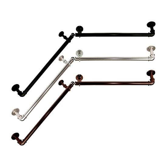 Rod Desyne Blackout Corner 1 IN Adjustable Curtain Rod