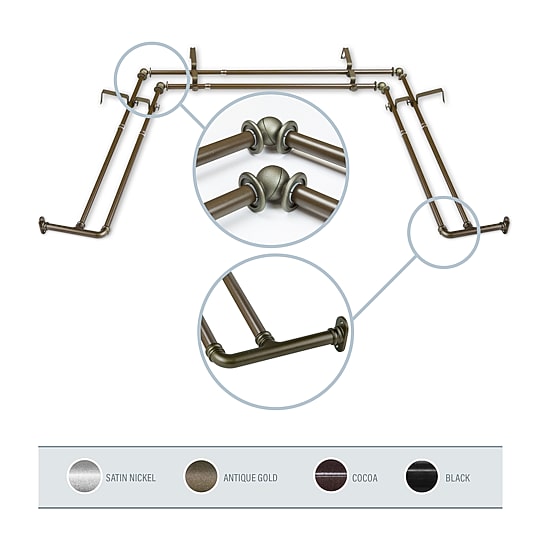 Rod Desyne Blackout Bay Window Rod