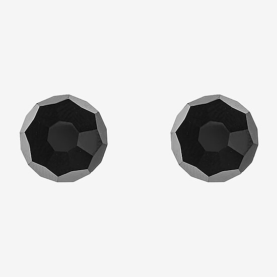 Mixit Black Black 10mm Stud Earrings
