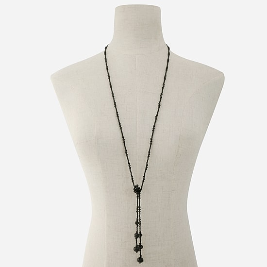 Mixit Bolo Womens Black 33 Inch Y Necklace