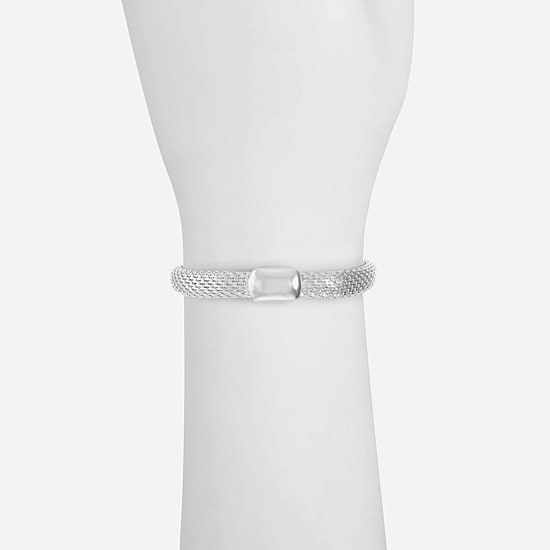 Monet® Silver-Tone Magnetic Closure Bracelet