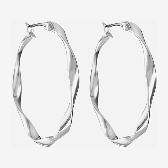 Liz Claiborne® Ribbon Hoop Earrings