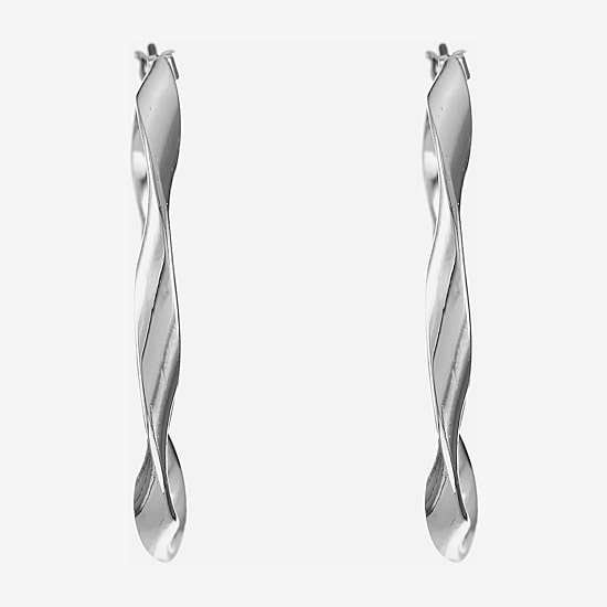 Liz Claiborne® Ribbon Hoop Earrings
