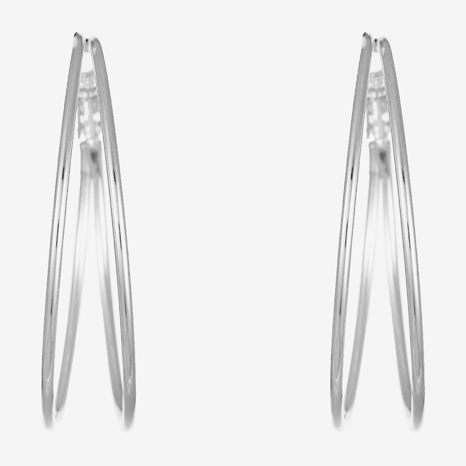 Liz Claiborne Large Wire Womens 48.3mm Hypoallergenic Hoop Earrings