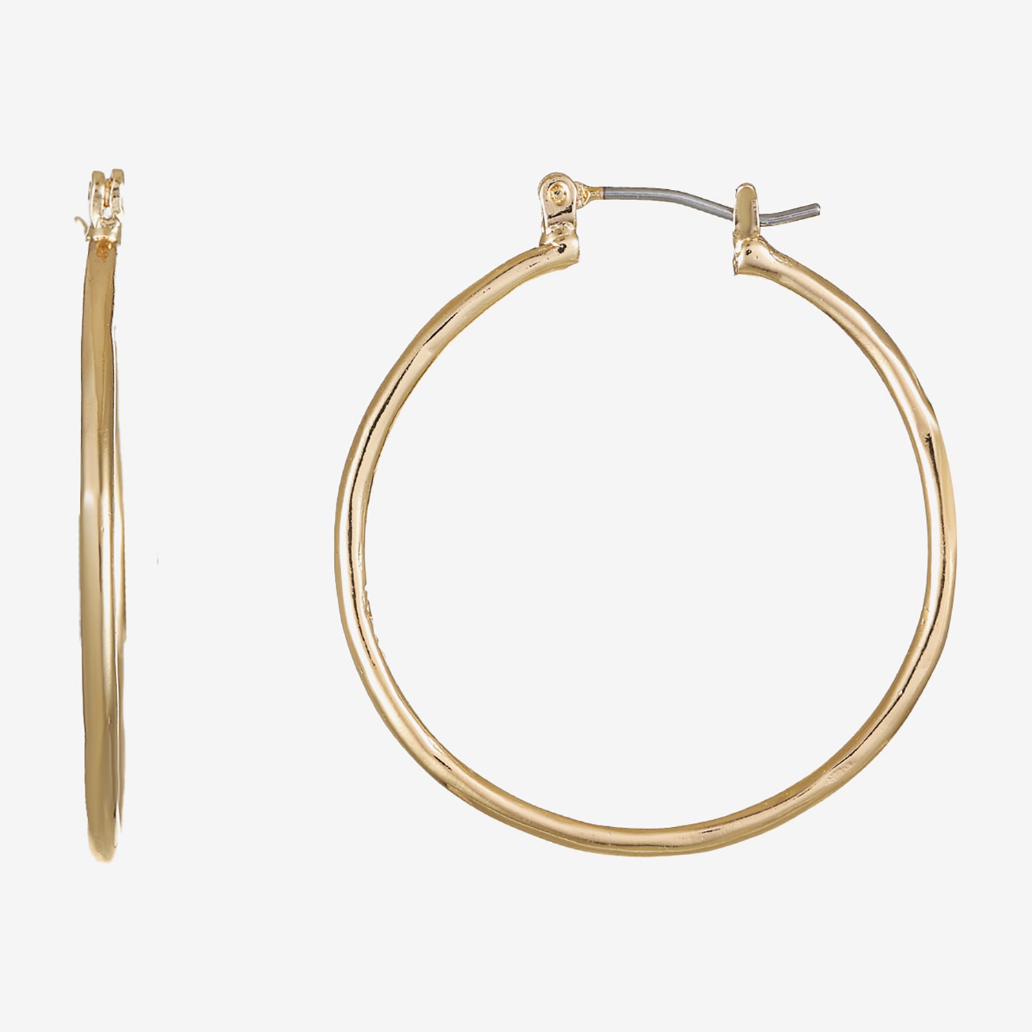 Liz Claiborne Womens 31mm Hypoallergenic Hoop Earrings