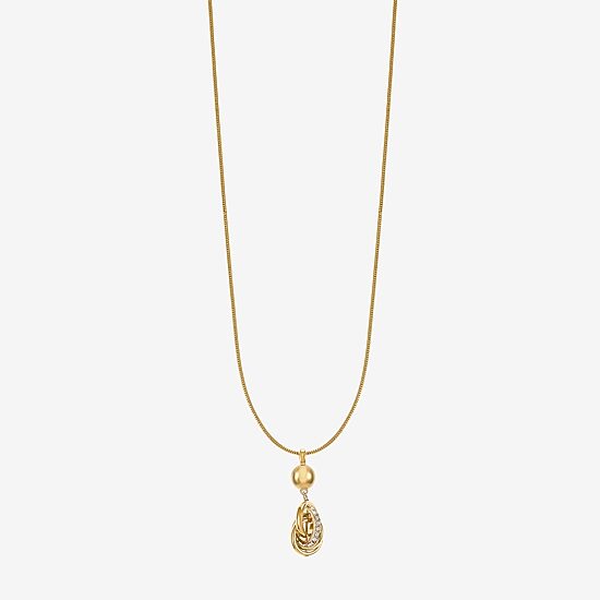 Monet Jewelry Silver Tone Womens 17 Inch Pendant Necklace