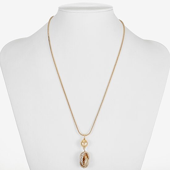 Monet Jewelry Silver Tone Womens 17 Inch Pendant Necklace