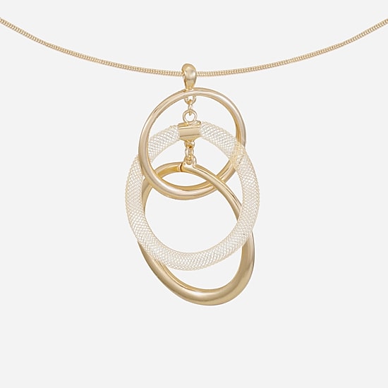 Liz Claiborne Womens Round 34 Inch Pendant Necklace