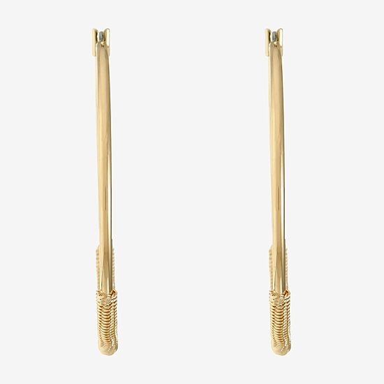 Monet Jewelry Gold Tone Womens 47mm Hypoallergenic Hoop Earrings